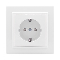 Изображение товара EKF Basic Минск Белый Розетка с/з, со шторками, 16А, СП.