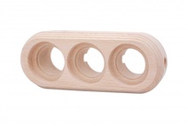 Изображение товара BIRONI Бук Натурель Рамка 3-ая для монтажа с декоративной трубой (1 выход)