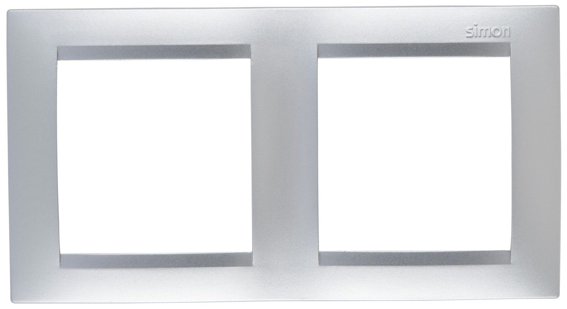 Изображение товара Рамка Simon 15 Алюминий Серый 2-ая для монтажа в кабель-канал