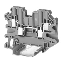 Изображение товара DKC Nuputuk Клемма проходная, винтовой зажим, 4 точки подключения, 4 кв.мм, серая