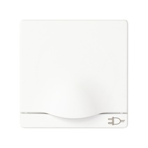 Изображение товара Simon 82 Белая Накладка розетки 1-ая с/з с крышкой