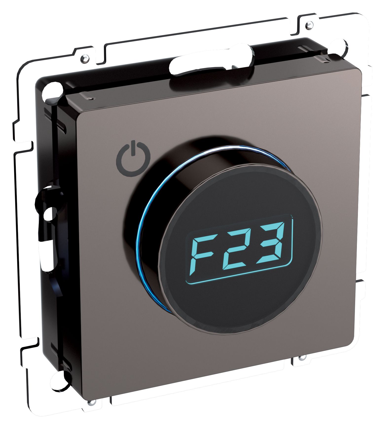 Изображение товара IEK BRITE BASE Темн.бронза Термостат электронный с инд. ТС10-1-БрТБ (терморегулятор)