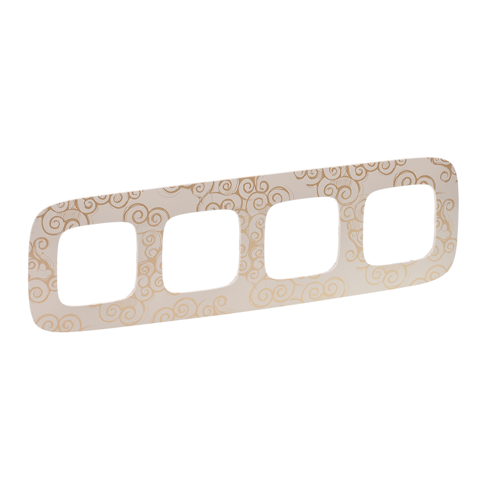 Изображение товара Legrand Valena ALLURE Нарцисс золото Рамка 4-ая.