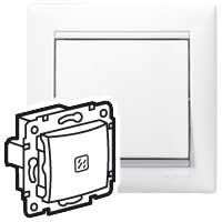 Изображение товара Legrand DIY Valena Бел Выключатель 1-клавишный с подсветкой.