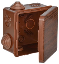 Изображение товара IEK Коробка расп. КМ 80х80х50мм о/к IP54 7 вв. дуб