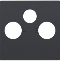 Изображение товара Niko Антрацит Накладка TV/FM/SAT