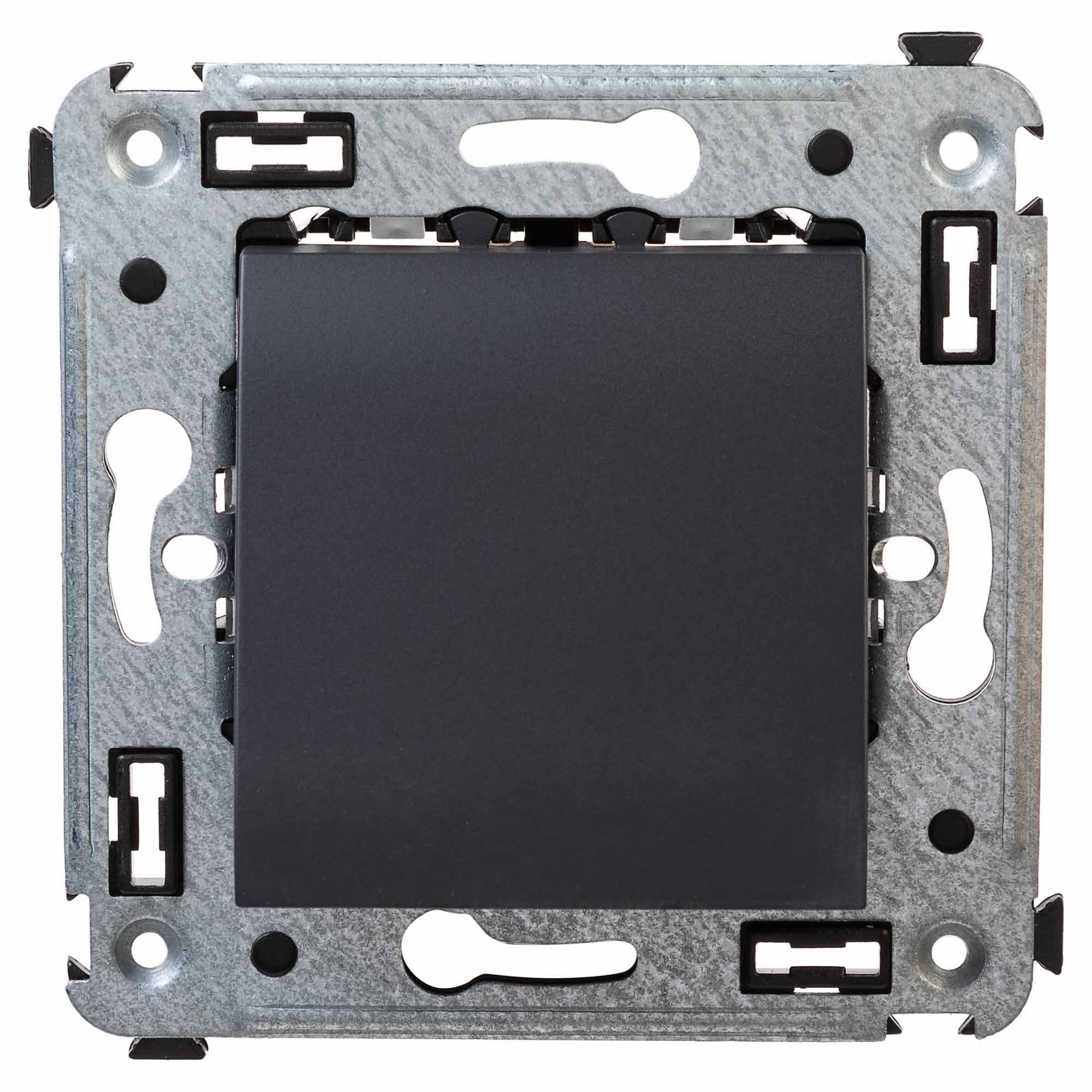 Изображение товара DKC Avanti Вывод кабеля из стены "Черный матовый"