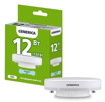 Изображение товара IEK GENERICA Лампа LED T80 таблетка 12Вт 230В 6500К GX53