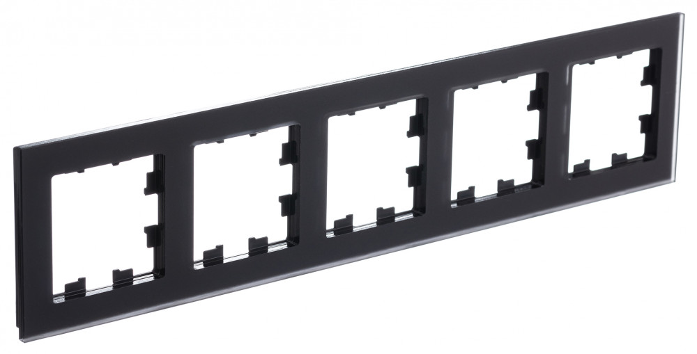 Изображение товара Systeme Electric AtlasDesign Nature Матовое стекло Черный Рамка 5-ая, универсальная