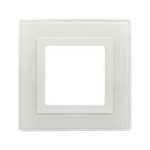 Изображение товара DKC Avanti Рамка из натурального стекла, белая, 1 пост (2 мод.)