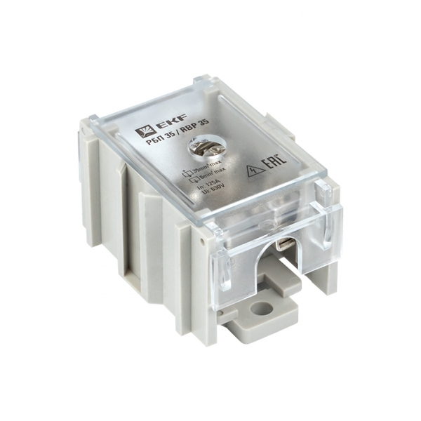 Изображение товара EKF PROxima Распределительный блок проходной РБП 35 (1х35-4х6 мм2) 125/50А.