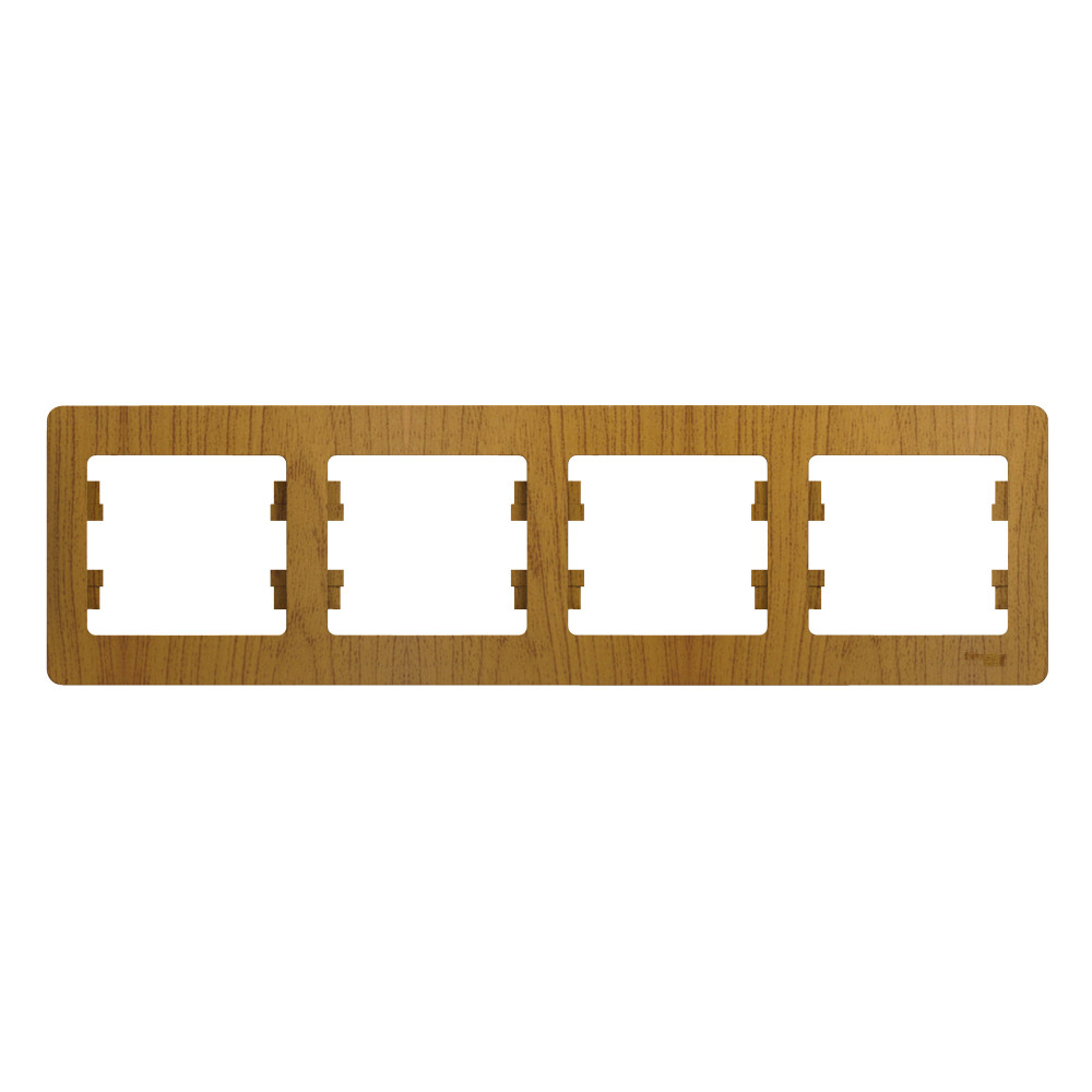 Изображение товара Systeme Electric Glossa Дерево Дуб Рамка 4-ая, горизонтальная