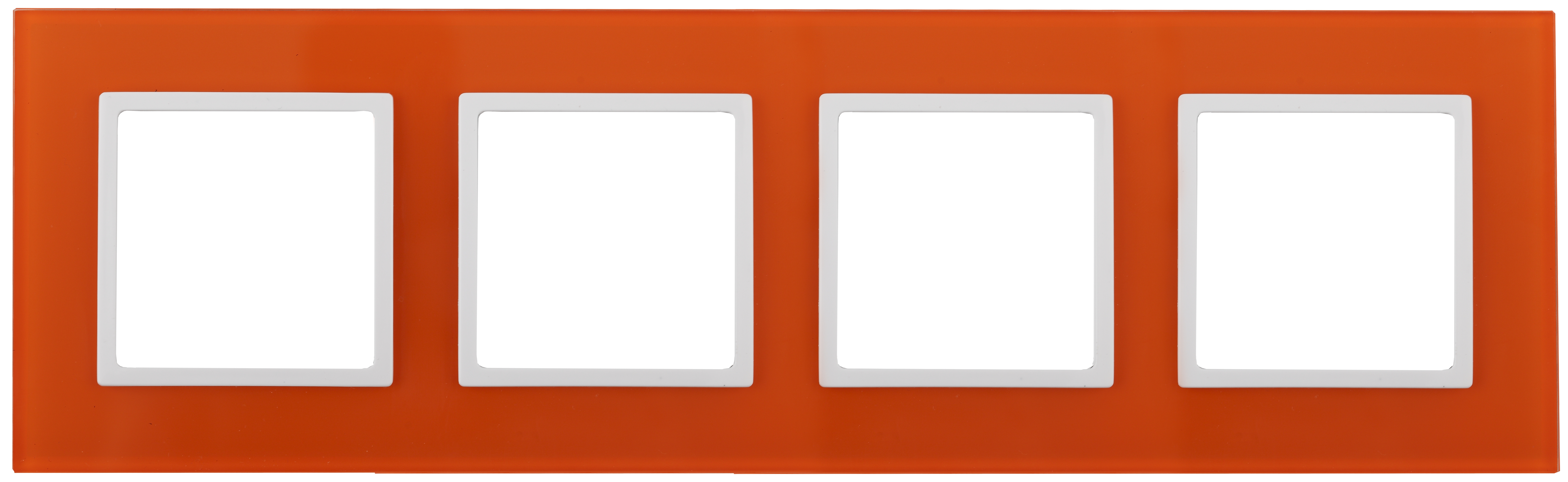 Изображение товара Рамка на 4 поста ЭРА Elegance Оранжевый+Белый