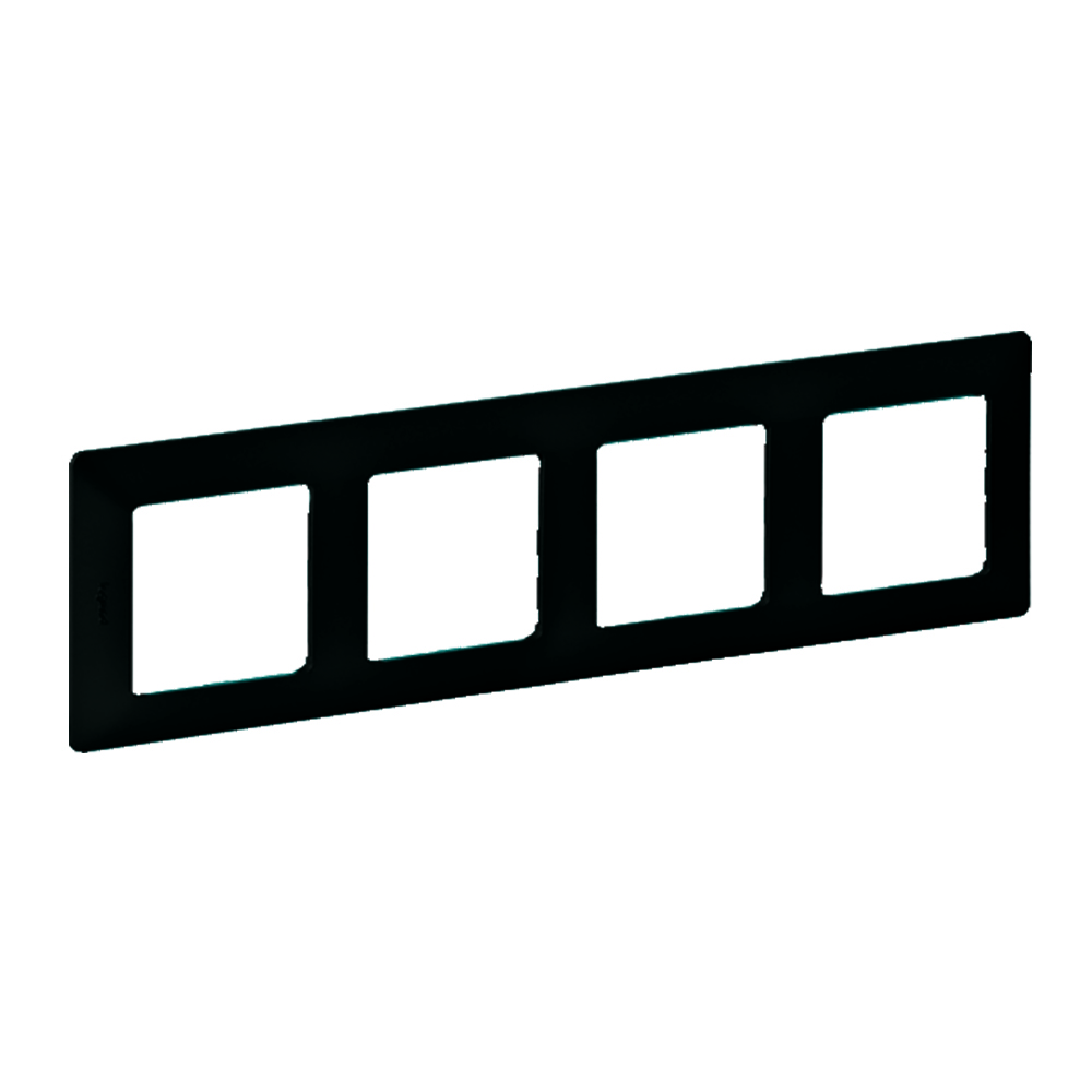 Изображение товара Legrand Valena LIFE Black. Рамка "Антрацит". 4-постовая универсальная..
