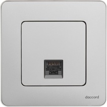 Изображение товара Legrand/Daccord INSPIRIA Алюминий Информационная розетка RJ 45 - категория 6 - UTP.