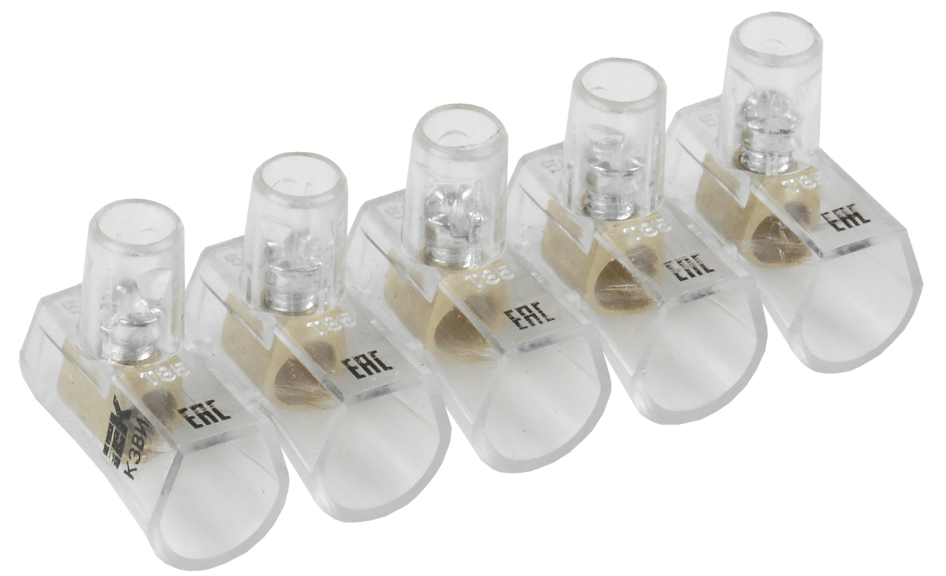 Изображение товара IEK Зажим винтовой концевой изолированный КЗВИ 4,0мм2 (5x1)