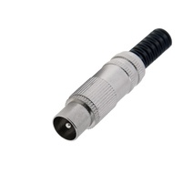 Изображение товара REXANT Разъем штекер TV никель без пайки.