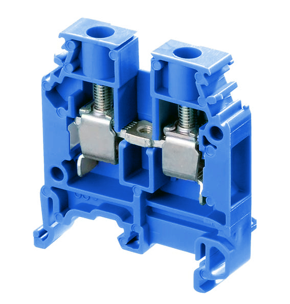 Изображение товара ABB M6/8.N Entrelec Клеммник винтовой до 6 мм.кв.синий нейтраль
