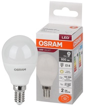 Изображение товара Osram LVCLP75 10SW/830 230V E14 10X1
