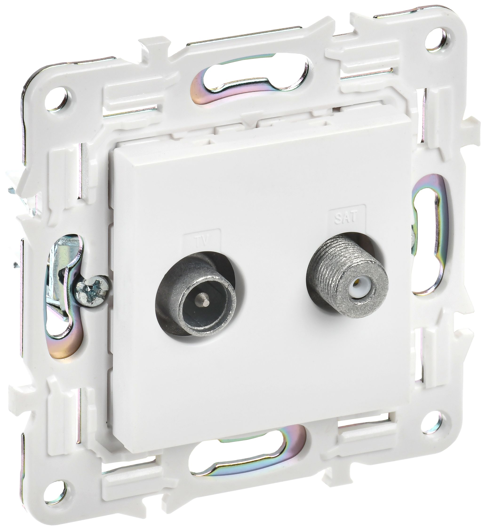 Изображение товара IEK SKANDY Арктический белый Розетка двойная TV+SAT SK-A13W