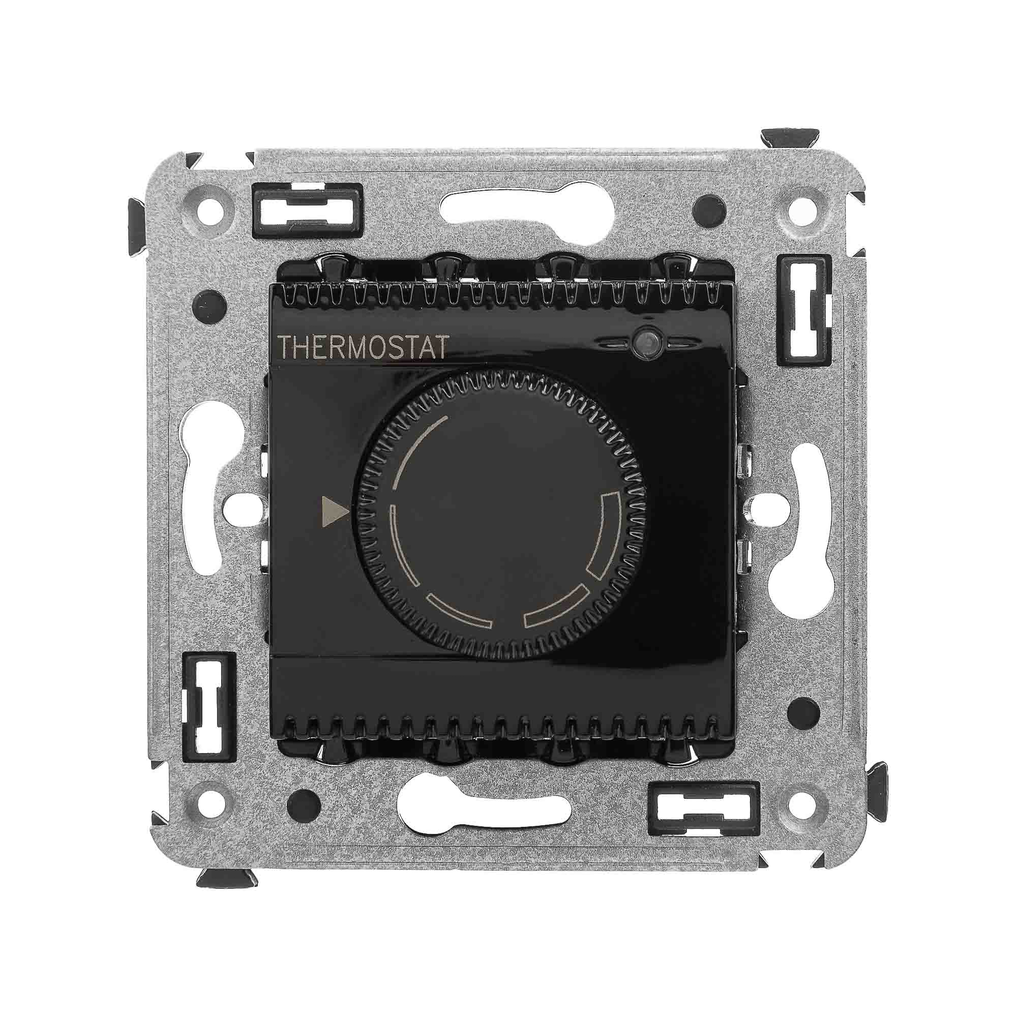 Изображение товара DKC Avanti Термостат для теплых полов в стену, "Черный квадрат"