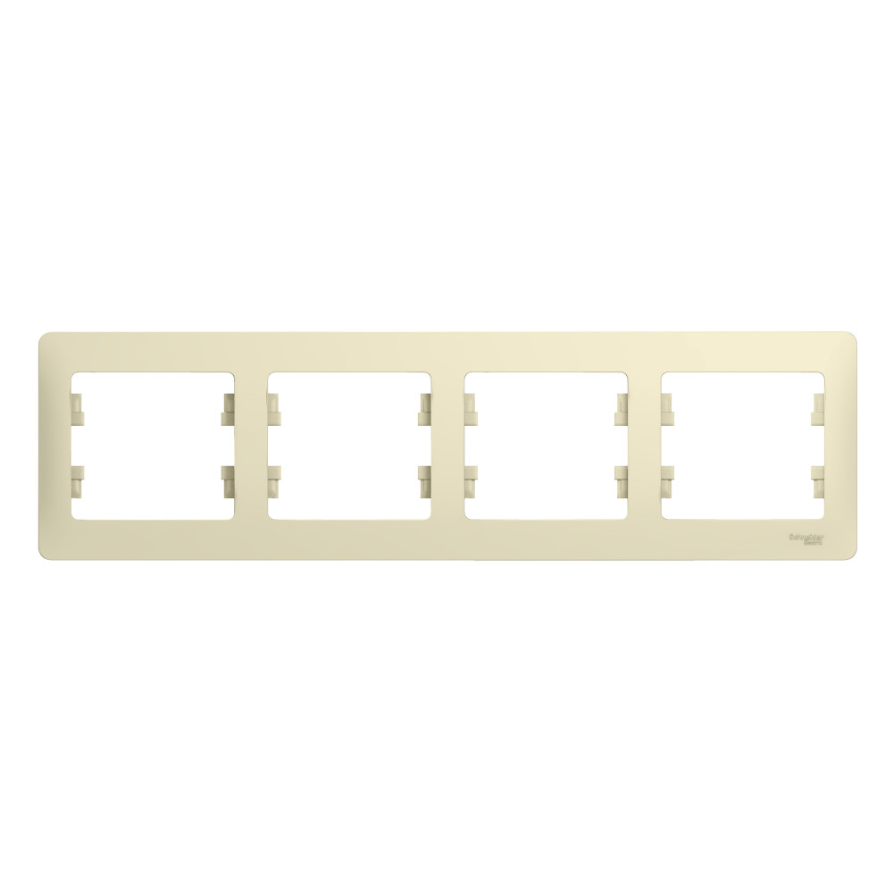 Изображение товара Systeme Electric Glossa Беж Рамка 4-ая, горизонтальная
