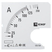 Изображение товара EKF Шкала сменная для A721 125/5А-1,5 PROxima