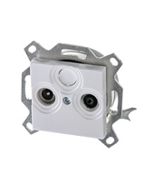 Изображение товара ABB EPJ Levit жемчуг / ледяной Розетка TV-R, проходная, 7дБ, жемчуг