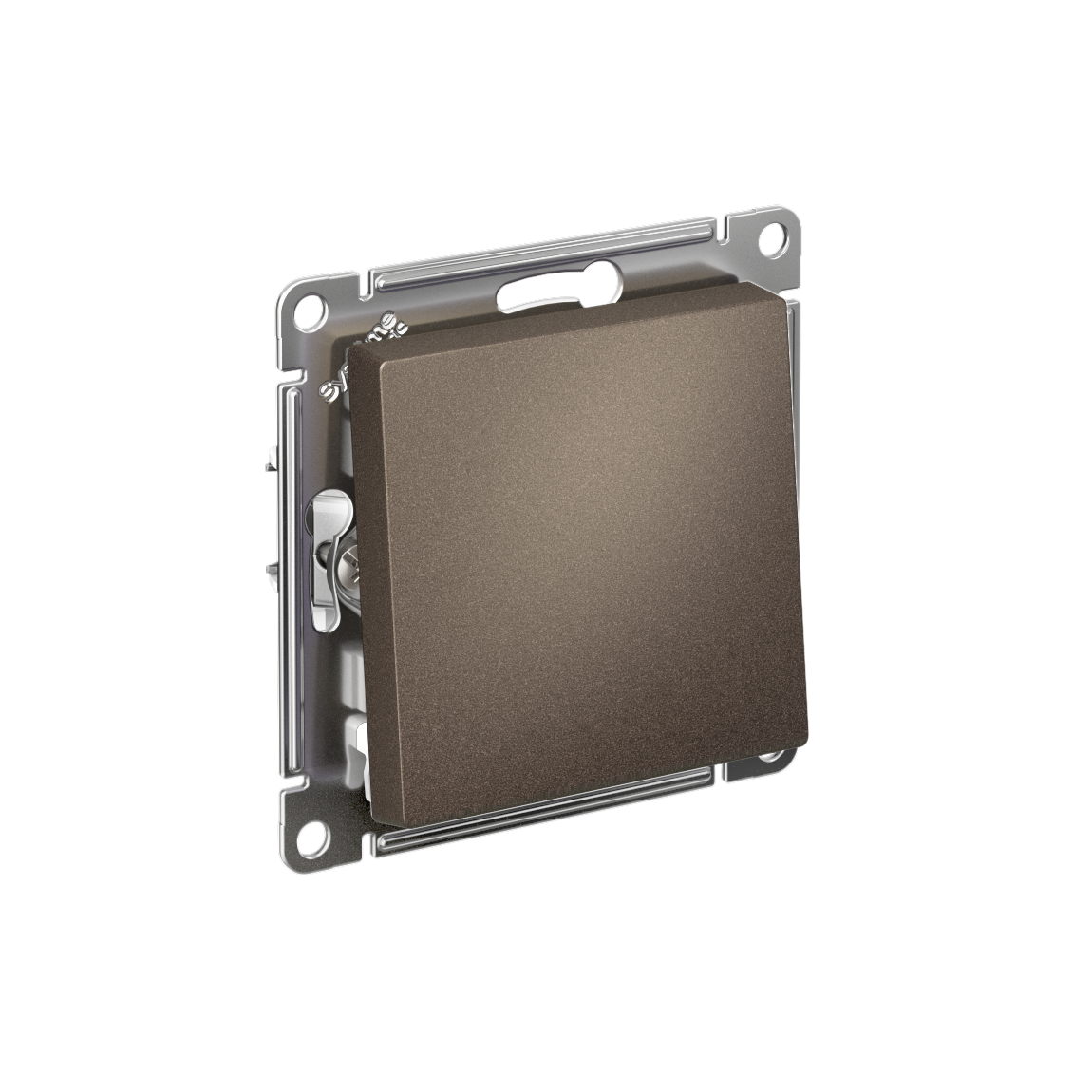 Изображение товара Выключатель Systeme Electric AtlasDesign Мокко 1-клавишный 2-полюсный 10 А