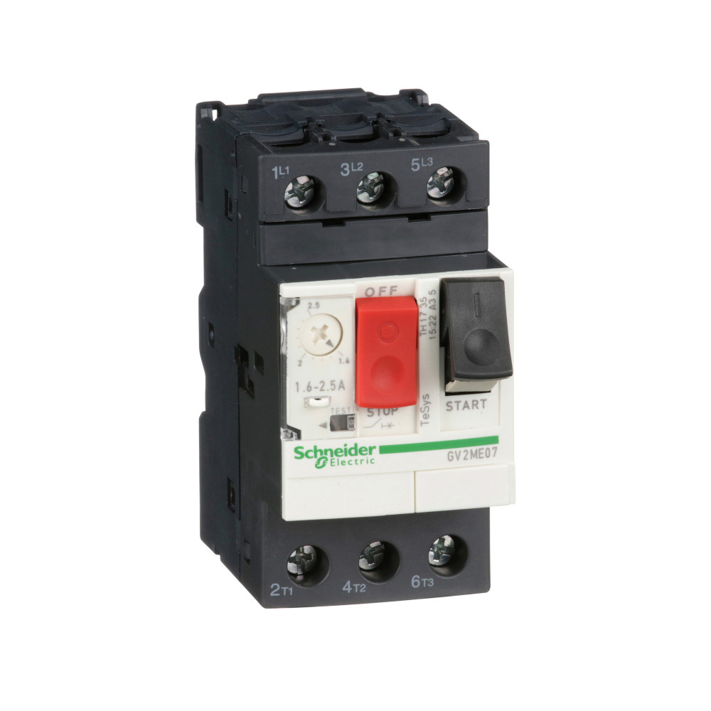 Изображение товара Автоматический выключатель Schneider Electric GV2 3П 1,6-2,5А компактный надежный