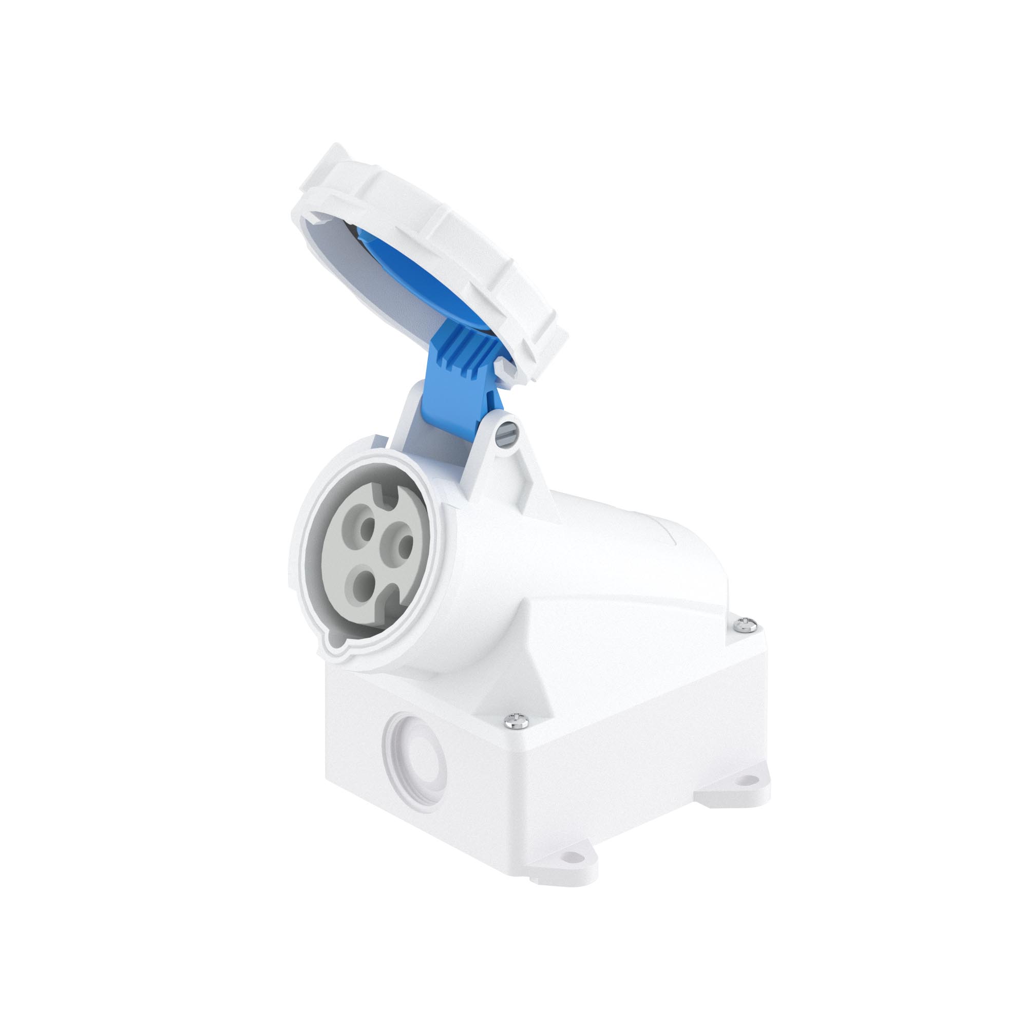 Изображение товара ДКС WS IP67 16A 2P+E 230В — промышленная настенная розетка