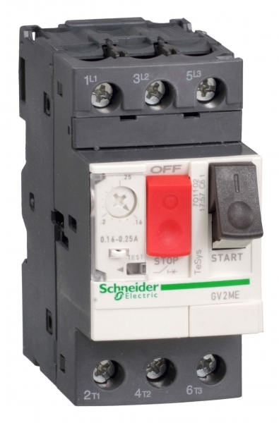 Изображение товара Schneider Electric GV2 Автоматический выключатель с комбинированным расцепителем (1-1,6А)