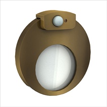 Изображение товара Zamel Светильник MUNA Золото/Нейтр.бел. в монт.коробку, 230V AC с датчиком движения