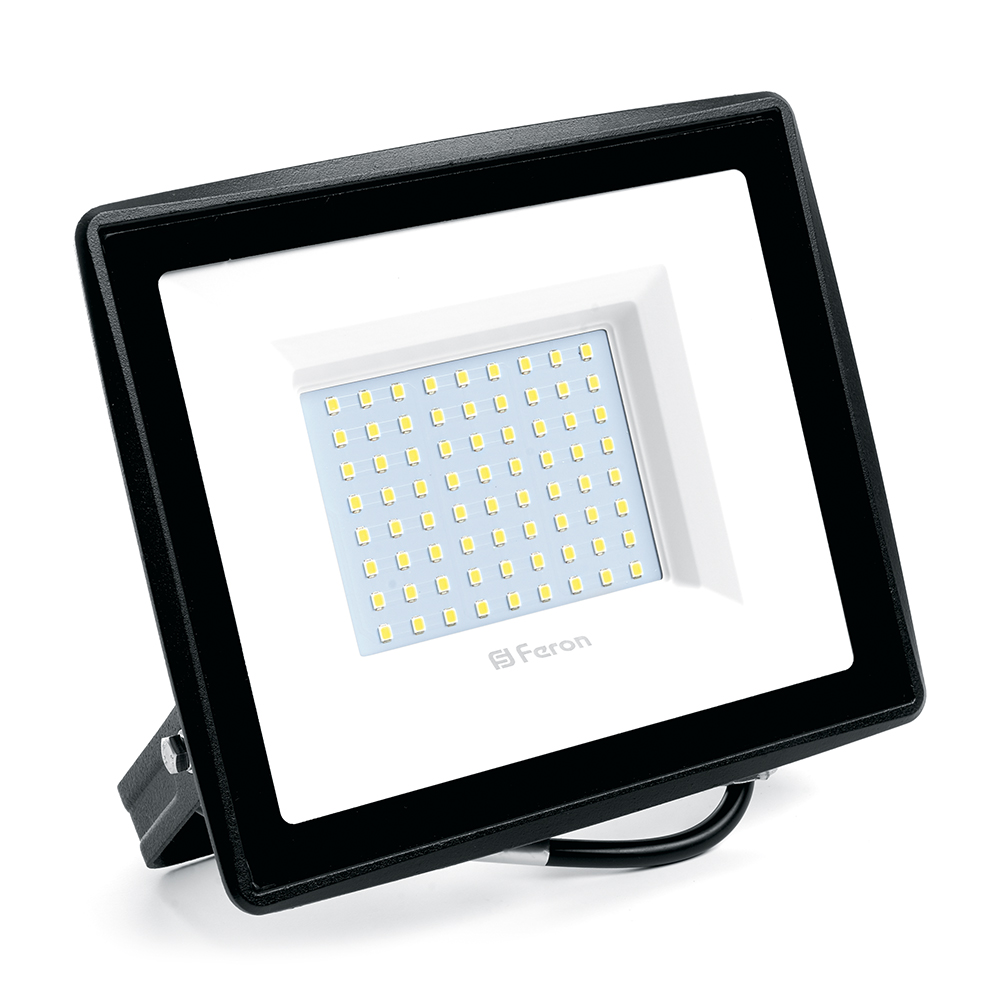 Изображение товара Feron Прожектор светодиодный 2835 SMD 100W 6400K IP65 AC230V/50Hz, черный, LL-922 Изображение товара Feron Прожектор светодиодный 2835 SMD 100W 6400K IP65 AC230V/50Hz, черный, LL-922