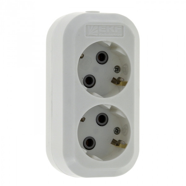 Изображение товара EKF Эксперт Колодка 2 гн. 16А 3,5кВт с/з.