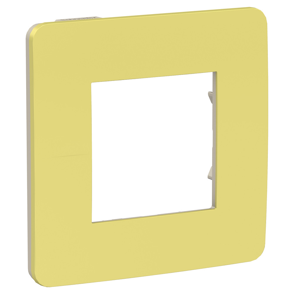 Изображение товара Schneider Electric Unica Studio Зеленое яблоко/Бежевая Рамка 1-ная