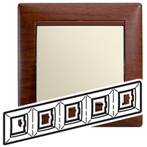 Изображение товара Legrand Valena Тонированное дерево Рамка 5-ая гориз.