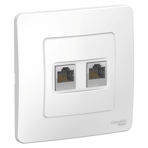 Изображение товара Systeme Electric Blanca внутр Бел Розетка 2-ая компьютерная RJ45