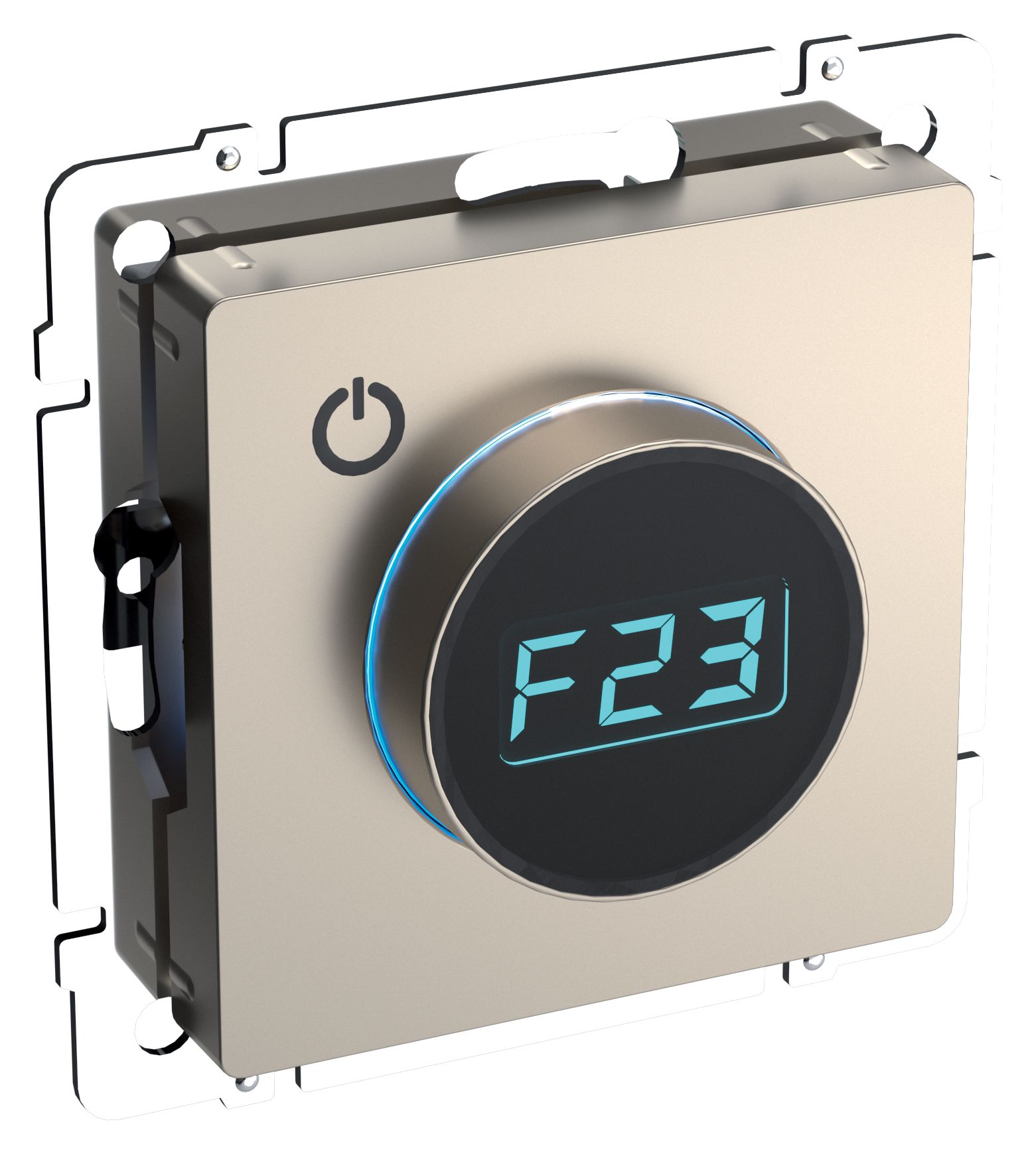 Изображение товара IEK BRITE BASE Шампань Термостат электронный с инд. ТС10-1-БрШ (терморегулятор)