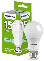 Изображение товара IEK GENERICA Лампа LED A60 груша 15Вт 230В 6500К E27