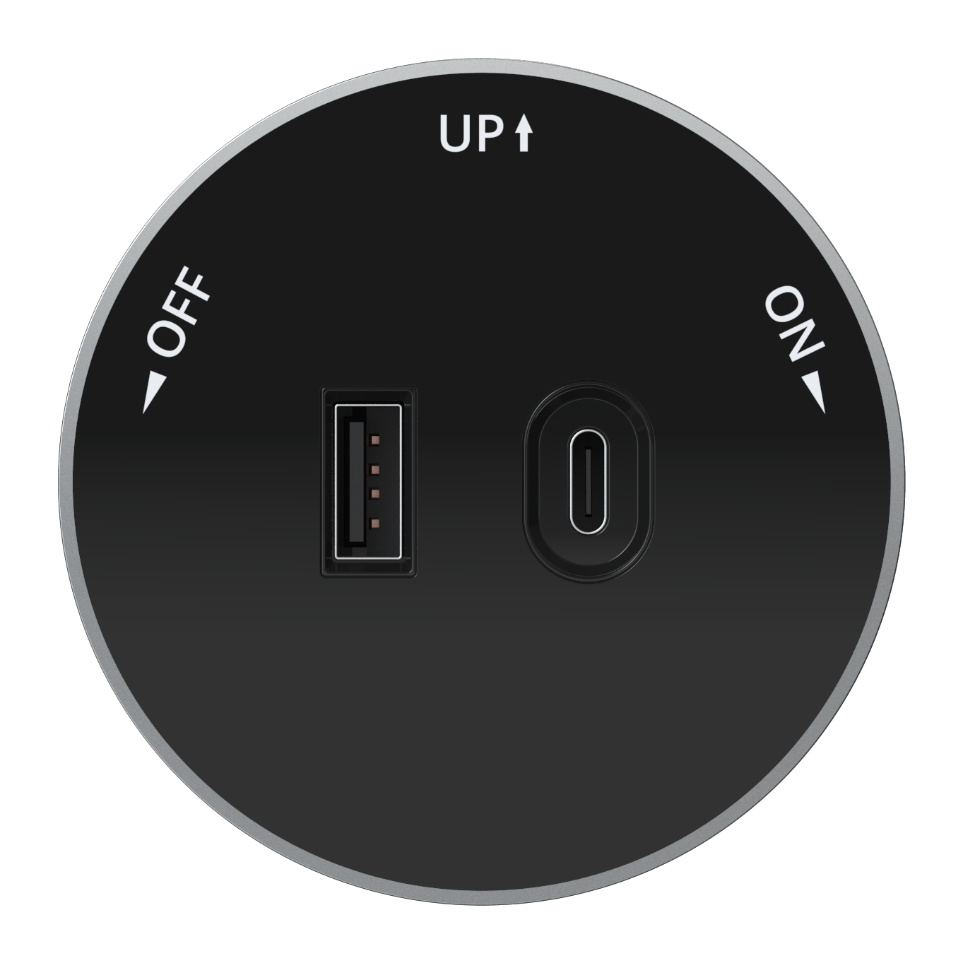 Изображение товара Systeme Electric MultiTrack Антрацит Розетка 2хUSB (тип А+С) 18Вт, 5В/3А Изображение товара Systeme Electric MultiTrack Антрацит Розетка 2хUSB (тип А+С) 18Вт, 5В/3А