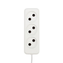 Изображение товара REXANT Удлинитель 3 гнезда, 10 м, 2х0.75 мм², б/з, белый (Сделано в России).