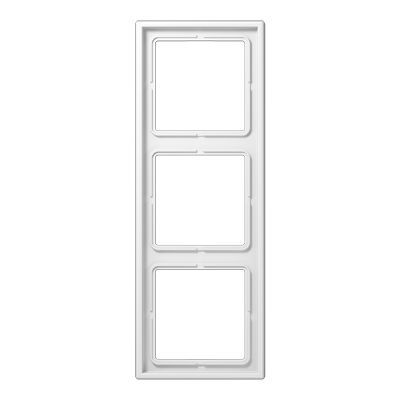 Изображение товара JUNG LS 990 Белая Рамка 3-ая для кабель канала и встроенного монтажа