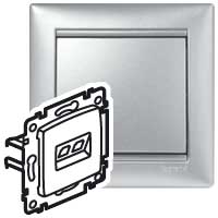 Изображение товара Legrand Valena Алюминий Розетка комп(RJ45) 1-ая 5кат.крепление винт.с лапками.