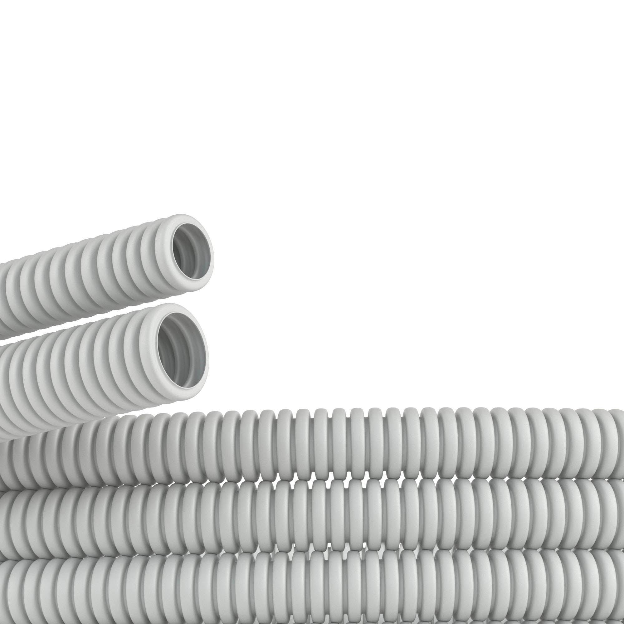 Изображение товара DKC Труба ПВХ гибкая гофр. д.20мм, лёгкая без протяжки, 50м, цвет серый