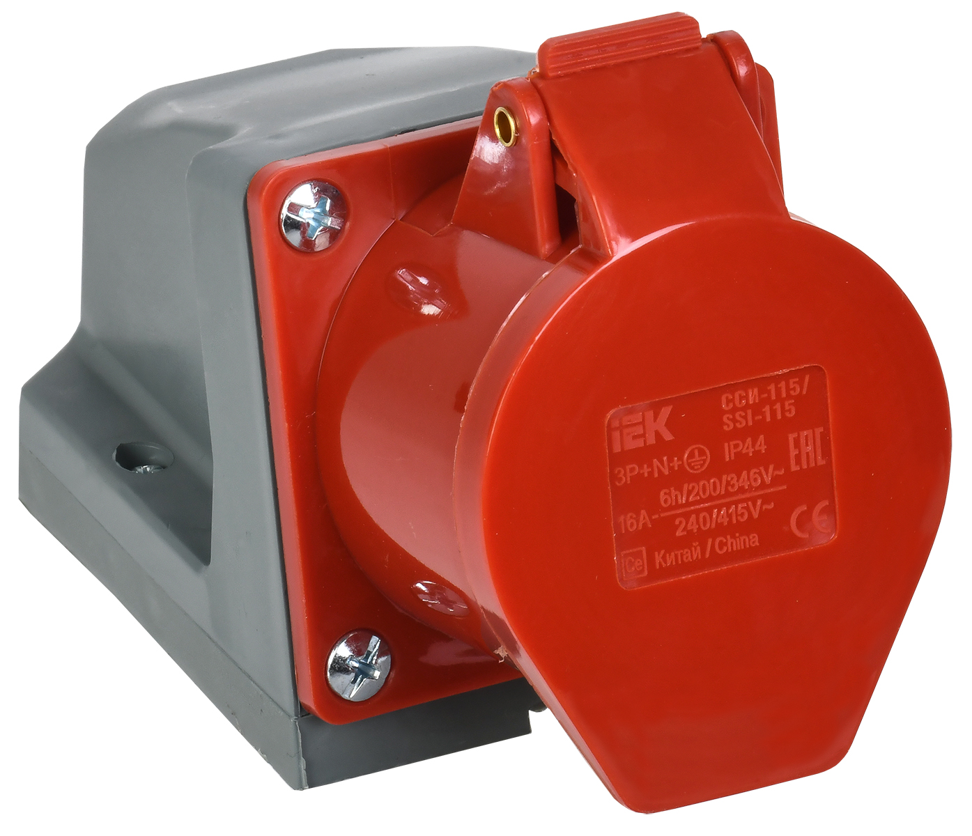 Изображение товара IEK Розетка 115 стационарная 3Р+РЕ+N 16А 380В IP44