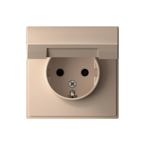Изображение товара Systeme Electric ArtGallery Песочный Розетка с заземл. со шторк. с крышкой, 16А, IP20, механизм