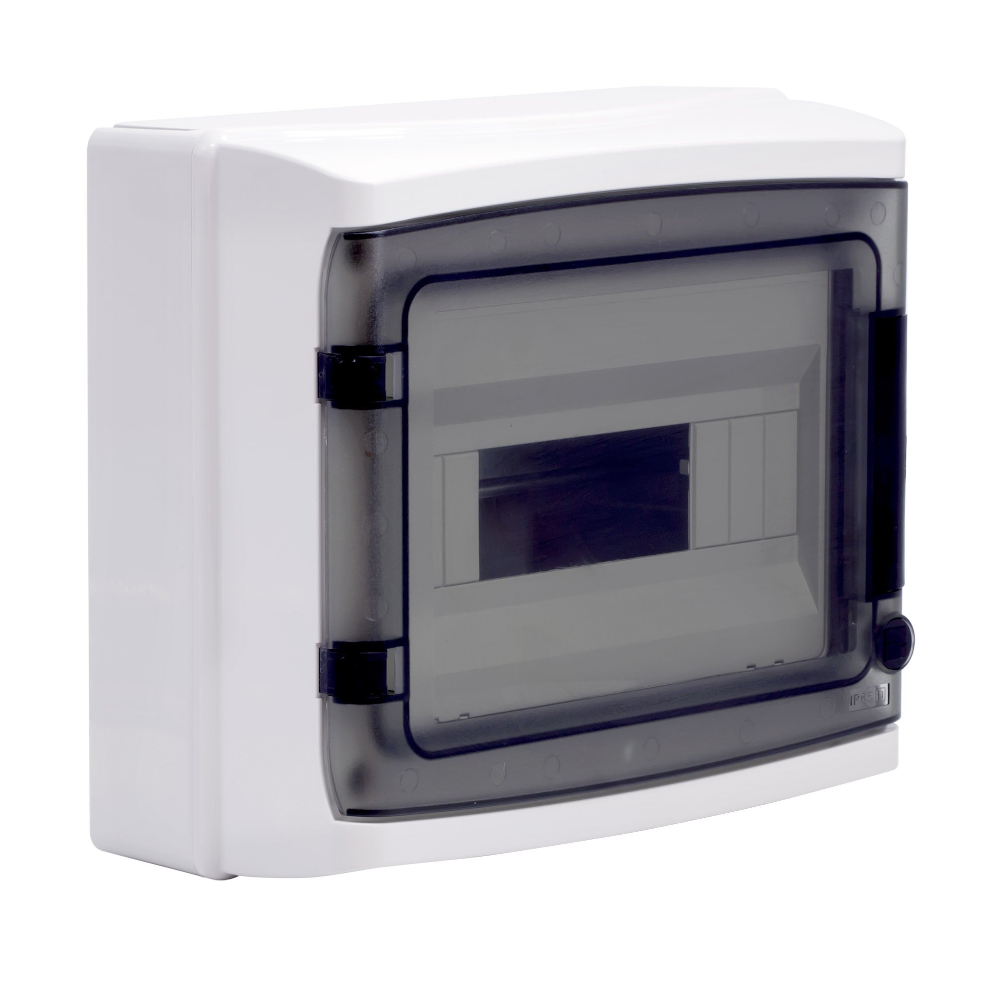 Изображение товара DKC RAM base Щиток настенный с дверцей 12 мод.,IP65, серый, с клеммным блоком 63А