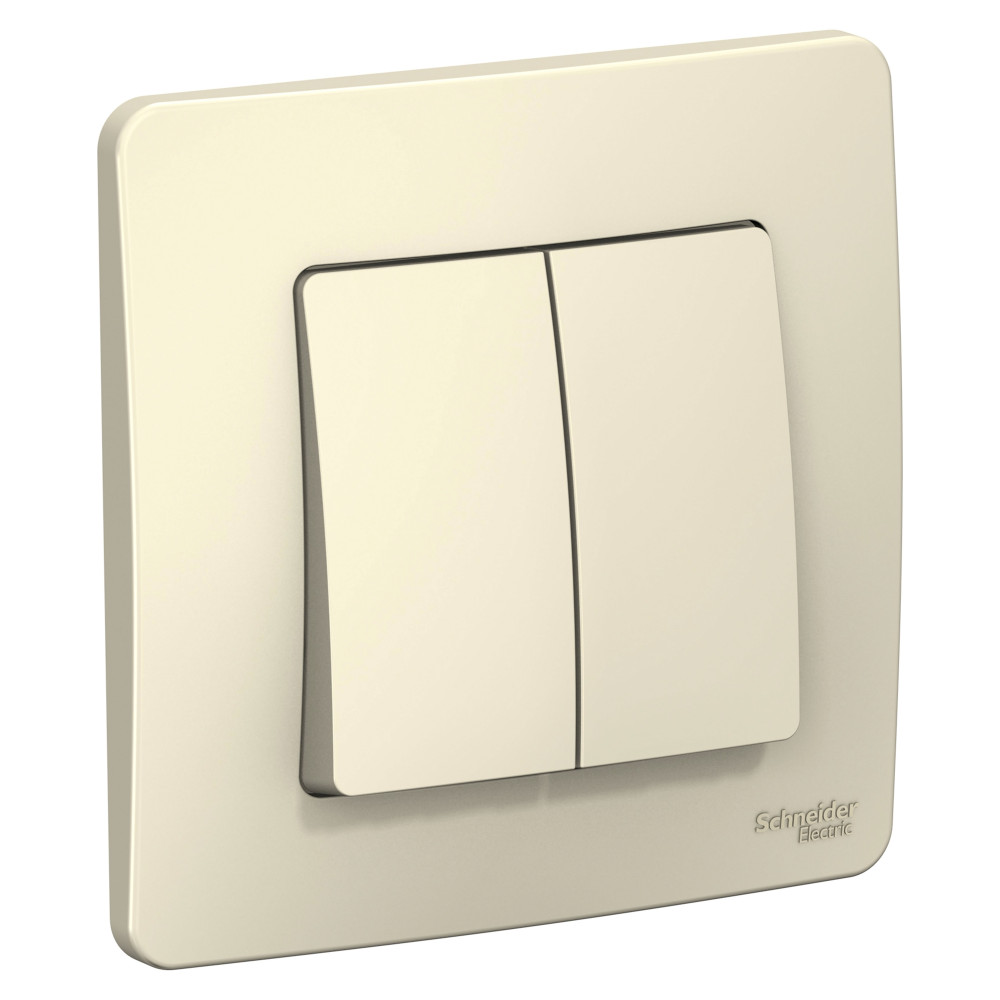 Изображение товара Systeme Electric Blanca внутр Молочный Выключатель 2-клавишный, 10А, 250B Изображение товара Systeme Electric Blanca внутр Молочный Выключатель 2-клавишный, 10А, 250B