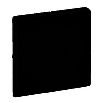 Изображение товара Legrand Valena LIFE Black. Лицевая панель для выключателя двухклавишного с подсветкой . Антрацит..
